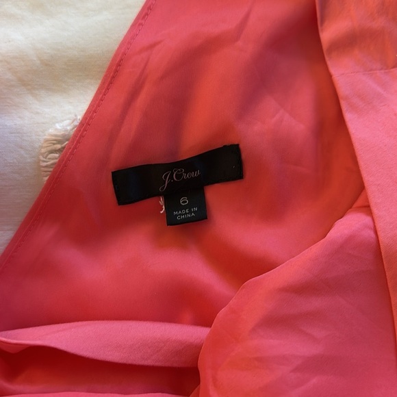J.Crew Pink Wrap Tie Stretch Poplin cotton Jumpsuit size 6 - Picture 7 of 8